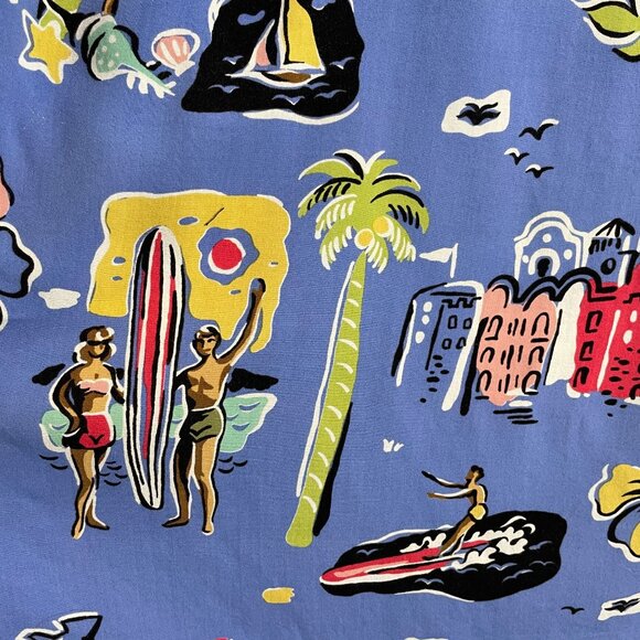 Reyn Spooner Womens Medium Hawaiian Spaghetti Strap Dress Sleeveless Mini - Picture 8 of 8